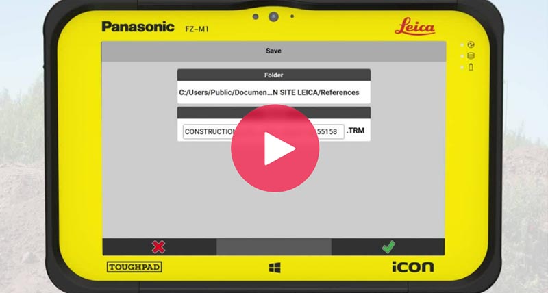 Leica iCON site software 